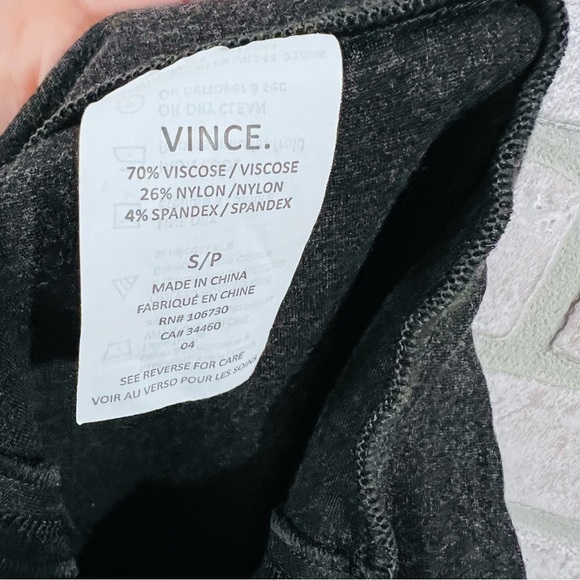 Vince Ponte Knit Seamed Charcoal Gray Leggings Size S - Picture 9 of 10